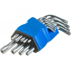 Ключи звездочки TORX, набор 9 шт. T10-T50, в пластиковом держателе, MOS